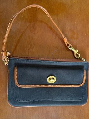 Coach Legacy Canvas Pocket Wristlet